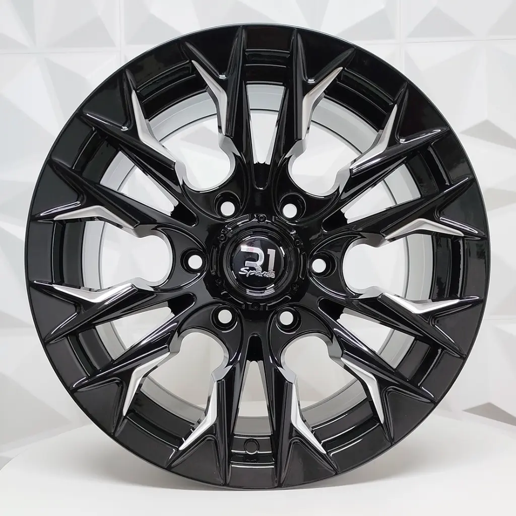 RIN 16X8 6-139.7 R1 SPORT RGW488 BLACK+MILLING ET0 CB110 