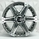 RIN 16X8 5-135 R1 SPORT 961 GUNMETAL MACHINE FACE ET0 CB87.1