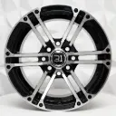 RIN 13X6 4-100/114.3 R1 SPORT 6036 BLACK MACHINE FACE ET5 CB73.1