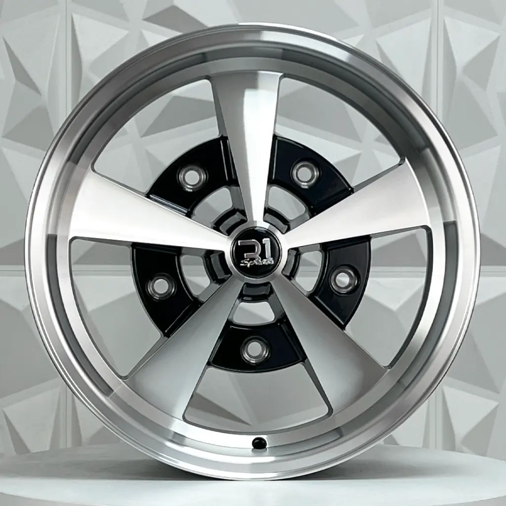 RIN 17X7 5-205 R1 SPORT L2376 BLACK MACHINE FACE MACHINE LIP ET30 CB176.7