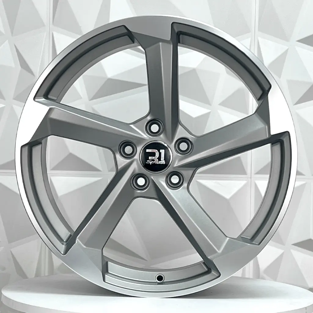 RIN 19X8.5 5-112 R1 SPORT R1397 MATE GUNMETAL MACHINE LIP ET40 CB66.1