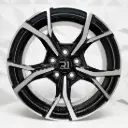 RIN 15X6.5 5-100 R1 SPORT VH2002 BLACK MACHINE FACE ET35 CB57.1