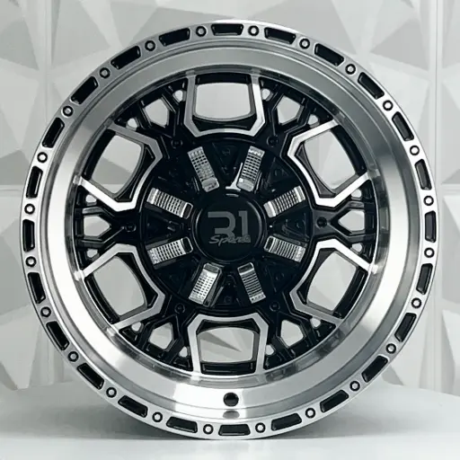 [157630] RIN 15X8 6-139.7 R1 SPORT JWC267 BLACK MACHINE FACE MACHINE LIP ET-10 CB110